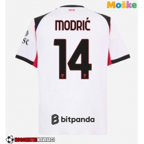 Moške Nogometnih dresov AC Milan Luka Modric #14 Gostujoči 2025-26 Kratki rokavi